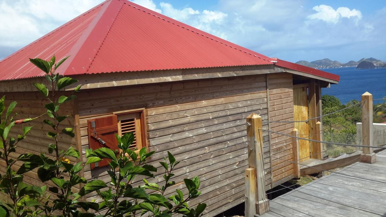 Ti Kaz Anoli Cottage En Bois Avec Vue Sur La Baie Terre-de-Bas Екстериор снимка