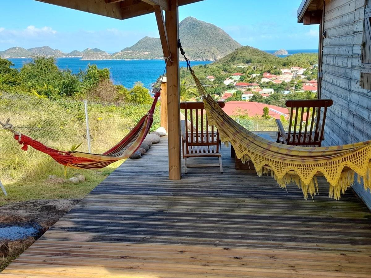Ti Kaz Anoli Cottage En Bois Avec Vue Sur La Baie Terre-de-Bas Екстериор снимка