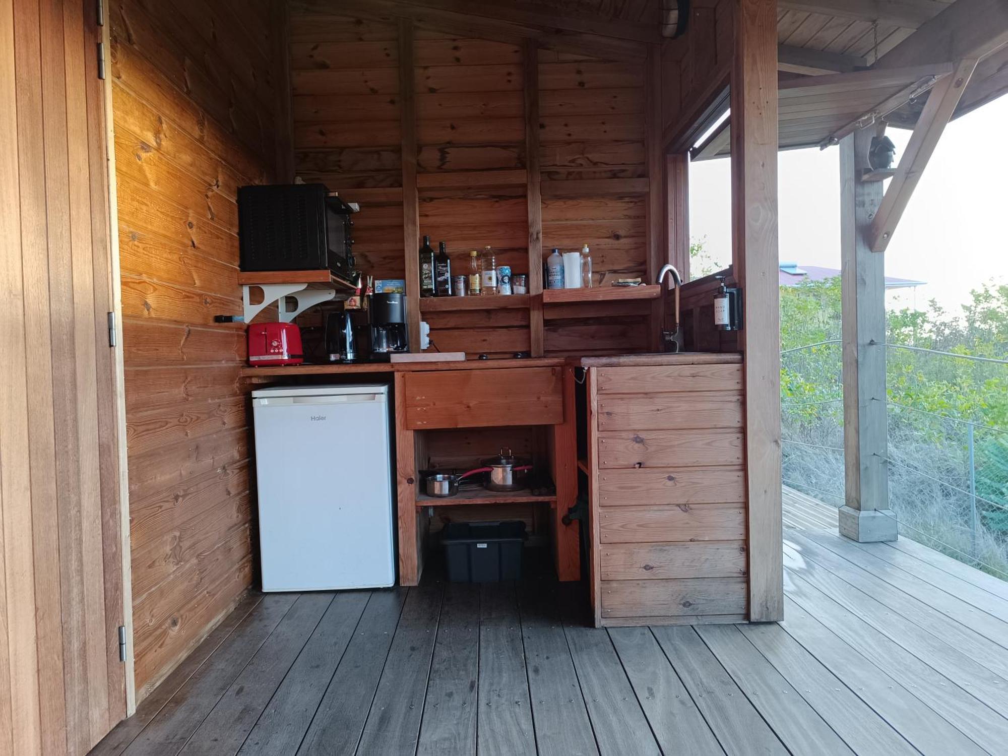 Ti Kaz Anoli Cottage En Bois Avec Vue Sur La Baie Terre-de-Bas Екстериор снимка